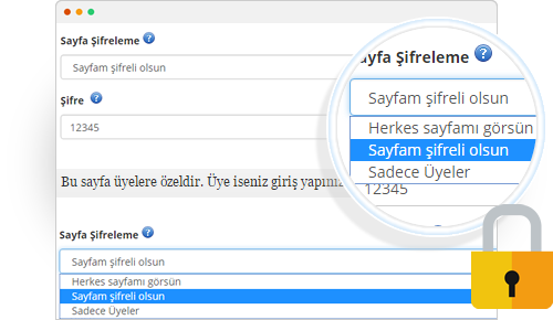 Sayfa Şifreleme