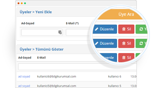 Üyelik Sistemi